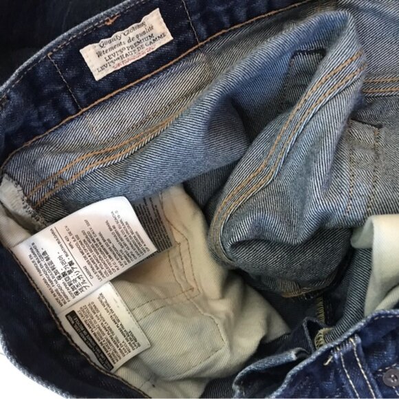 Levi’s 511 Red Tab Jeans Straight Leg Dark Wash Denim Zipper Fly Pockets 31 32L - Picture 10 of 14
